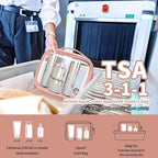 TSA Approved Travel Toiletry Bag, 2 Pack Clear Makeup Bags - Image 2