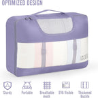 Veken 10 Set Packing Cubes for Travel Essential, Suitcase Organizer Bags in 4 - Image 4
