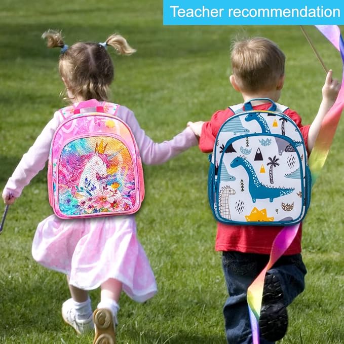 CCJPX Toddler Backpack for Boys Girls, Dinosaur Unicorn Cat Preschool Bookbag - Image 5