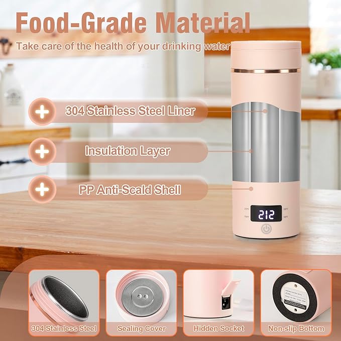 Travel Electric Kettle Portable Mini Kettle, Small Hot Water Boiler - Image 6