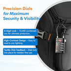 Forge TSA Approved Luggage Locks 4 Digit Combination TSA Travel Locks - Image 7