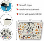 Dog Makeup Bag Gift: Cute Cosmetic Bag Just A Girl Who Loves Dogs For Daughters, Sisters, Friends,Teen Girls & Women.Ideal Gift For Travel, Birthdays, & Christmas.