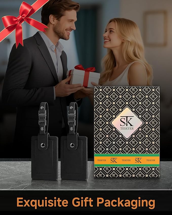 Premium Genuine Leather Luggage Tags - Image 7