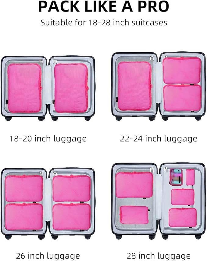 6 Set Compression Packing Cubes - Image 8