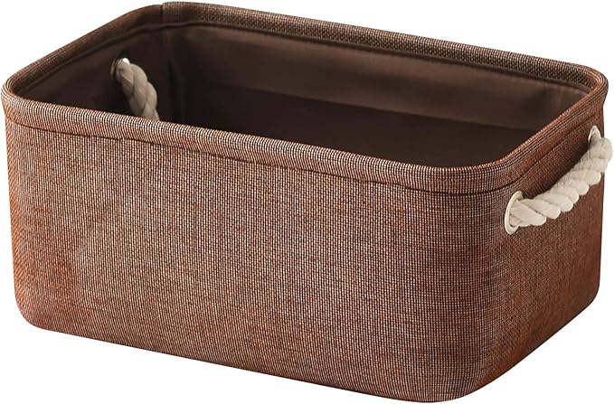 TheWarmHome Small Fabric Canvas Storage Bin by TheWarmHome