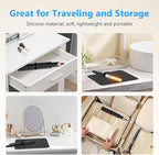 Quccefods Heat Resistant Mat Oversize Curling Iron Mat Silicone Hot Hair Tools Mat for Hair Straightener,Flat Irons,Hair Styling Tools Countertop protection Portable Travel Mat 14.2" x 11"