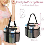 F-color Mesh Shower Caddy Portable, Shower Basket Tote - Image 4