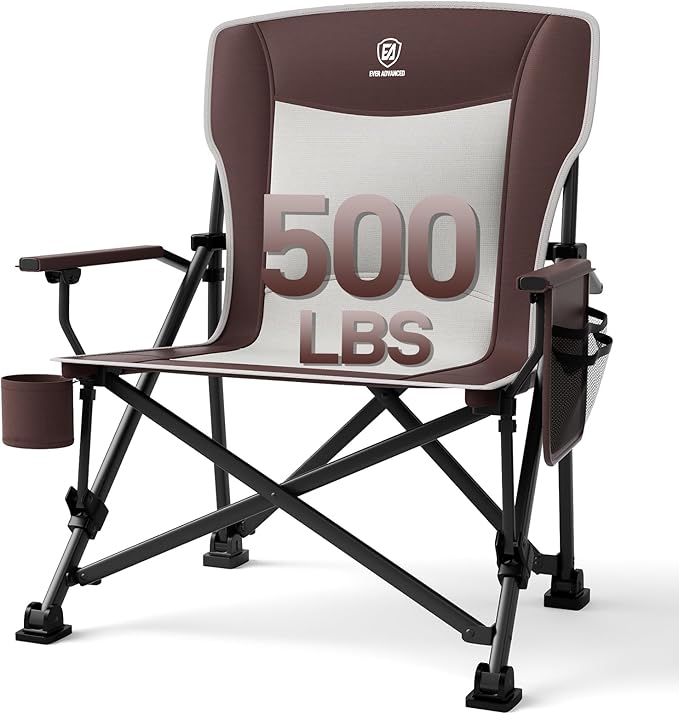 EVER ADVANCED Oversized Folding Camping Chair, by EVERADVANCED