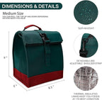 SUNNY BIRD Insulated Lunch Bag Rolltop Lunch Box Tote Lunchbox Bag - Image 4
