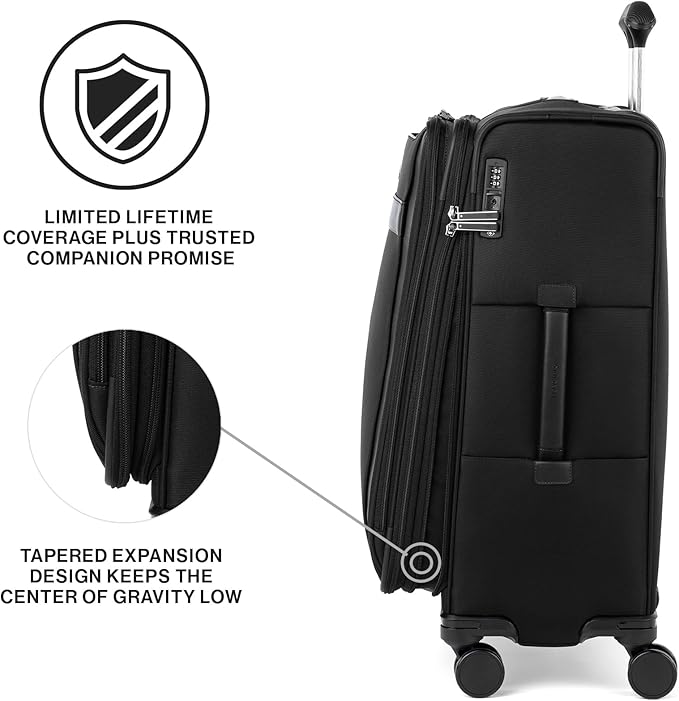 Travelpro VersaPack+ Lightweight Softside Expandable Checked Luggage, 8 Spinner - Image 6