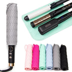ANGENIL Travel Flat Iron Hair Straightener Large Pad Heat Mat for Curling Iron Silicone Sleeve Mat, Use for Heat Resistant Mat for Craft Glue Guns & Hair Iron Tools Pad