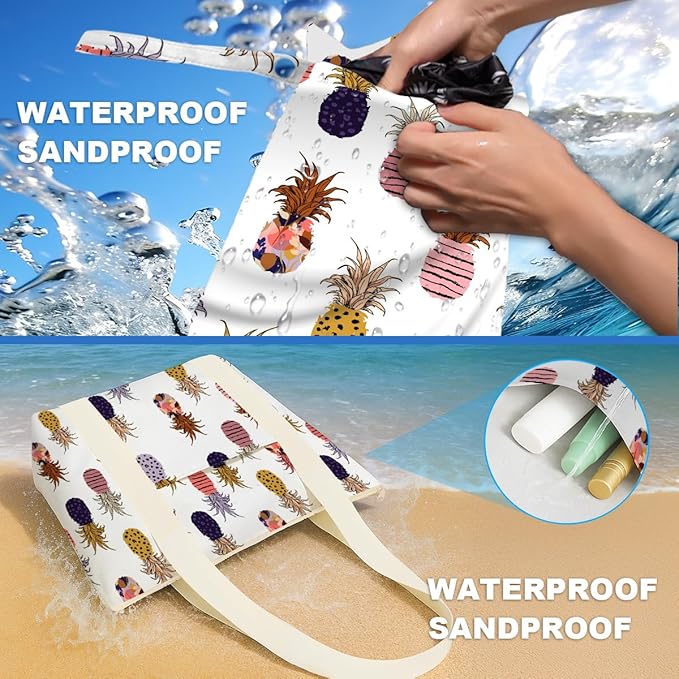 Beach Bags Wet Bag for Swimsuit Tote Bag for Friends Travel Gifts, Aloha Bags - Image 5