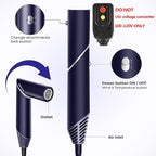 6 in 1 Hair Dryer Brush, Foldable Blow Dryer Brush with Air Styler Curler Wrap, Detachable Hot Air Brush Dry,Volumize, Straight,Curl, Negative Ion Brush Blow Dryer with Diffuser, Hair Styler Tools