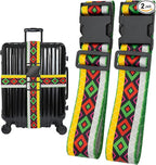 Geometric Arts Luggage Straps for Suitcases, Adjustable Luggage Travel Belt to by Unknown