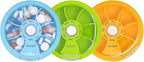 INVODA Weekly Pill Organizer 7 Compartment Rotating Pill Box by INVODA