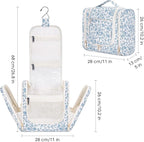 Narwey Hanging Toiletry Bag for Women Travel Makeup Bag Organizer Toiletries - Image 6