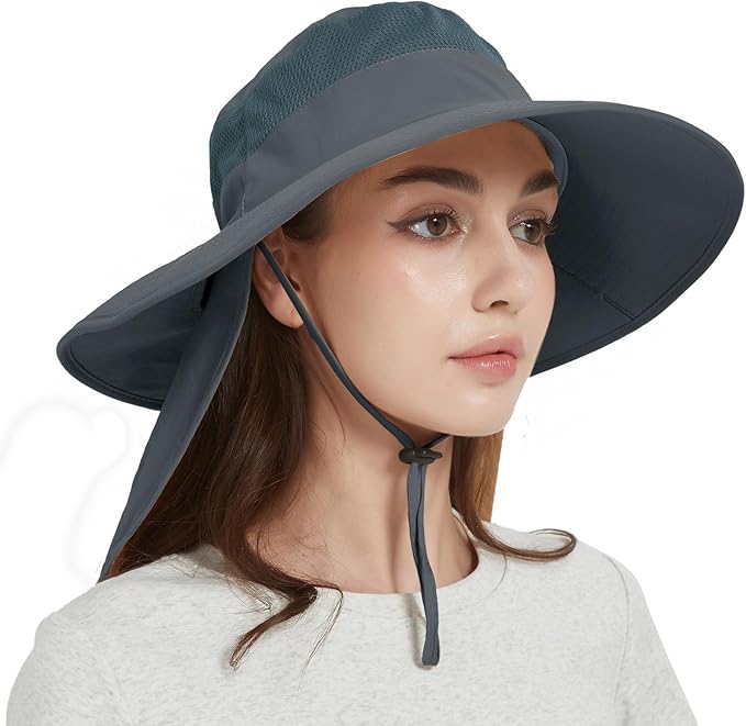 Fishing Hat Breathable Wide Brim Sun Hats by Ruqizhi