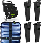 Untethered Ultimate Travel Set: 4 Premium Luggage Straps and 4 Silicone Tags by Untethered