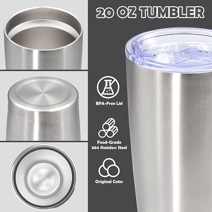 20oz Tumbler Stainless Steel Tumbler Cup - Image 3