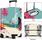 Luggage Cover Washable Suitcase Protector Anti-Scratch, Stretchable Fit - Image 3