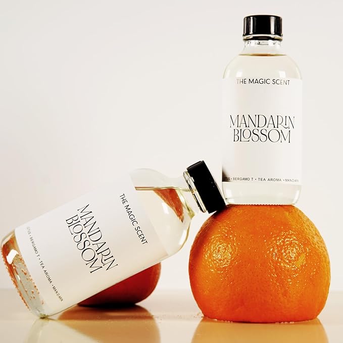 The Magic Scent Mandarin Blossom Diffuser Oil - Hotel & Home Luxury Scents Inspired by Maldives - Diffuser Oil Scents for Home Designed for Use in All Diffusers - 16.9 fl oz, 500 mL