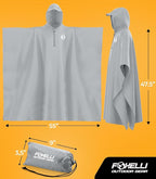 Foxelli Rain Poncho for Adults – Extra Long Reusable Waterproof Raincoat - Image 7
