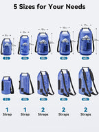 HEETA Dry Bag Waterproof for Women Men, 5L/10L/20L/30L/40L Roll Top Lightweight - Image 2