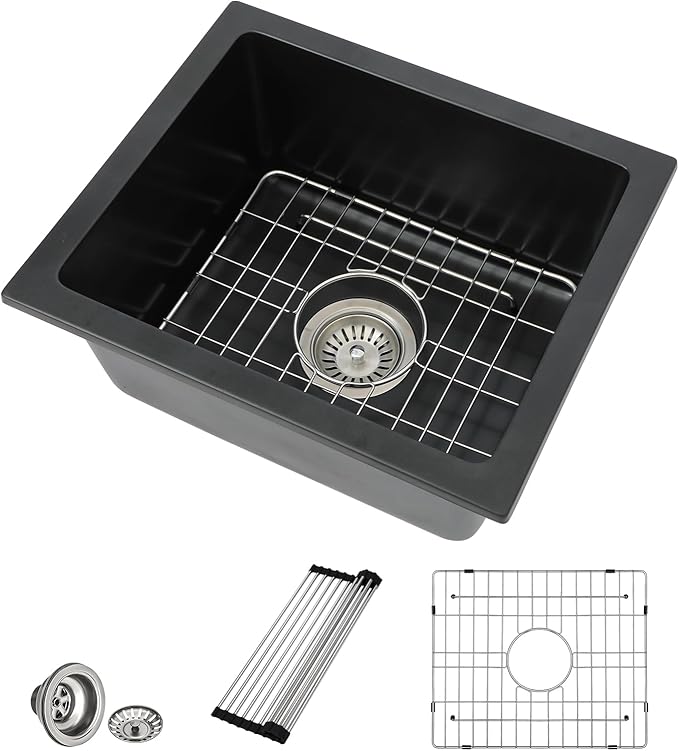 18 Granite Composite Bar Sink by DONSDEY
