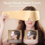 Silk Sleep Mask for Women and Men, Side Sleeper, 22 Momme Pure Mulberry Silk - Image 2
