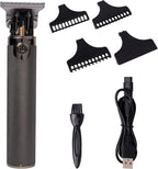 Red by Kiss Hair Trimmer for Men Precision Blade Cordless Trimmer Mens Grooming Kit (Cool Gray)