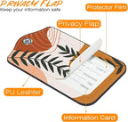 Boho Abstract Leaves Luggage Tag - Image 3
