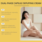 ARANYA Dual-Phase Capsule Depuffing Cream with Roselle Extract, Hyaluronic Acid and Horse Chestnut Extract, Firming and Lifting Skincare for Face and Body, 1.76 oz