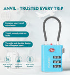 ANVIL TSA Approved Luggage Locks – High Security TSA008 Combination Travel Locks - Image 4