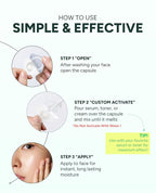 CICA Calming Melting Snowball Capsule (30ea) – 5,422ppm Centella Asiatica Ferment Extract with Hyaluronic Acid & Collagen – Soothing, Hydrating, Barrier-Strengthening Freeze-Dried Capsule