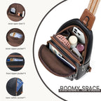 Sling Bag for Women Crossbody Fanny Pack Belt Bag Sling Purse Vegan Leather - Image 4