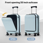 Merax Luggage Sets Front Opening, 2 Piece Hardshell Suitcase - Image 6