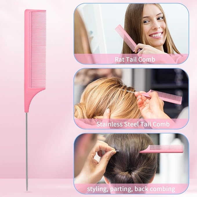 BRUSHZOO Hair Brush Set, Hair Brushes for Women Men kid Wet Dry All Hair Detangling Parting Styling