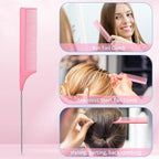 BRUSHZOO Hair Brush Set, Hair Brushes for Women Men kid Wet Dry All Hair Detangling Parting Styling