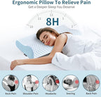 Cervical Pillow for Neck Pain Relief, Contour Memory Foam Pillows for Sleeping - Image 2