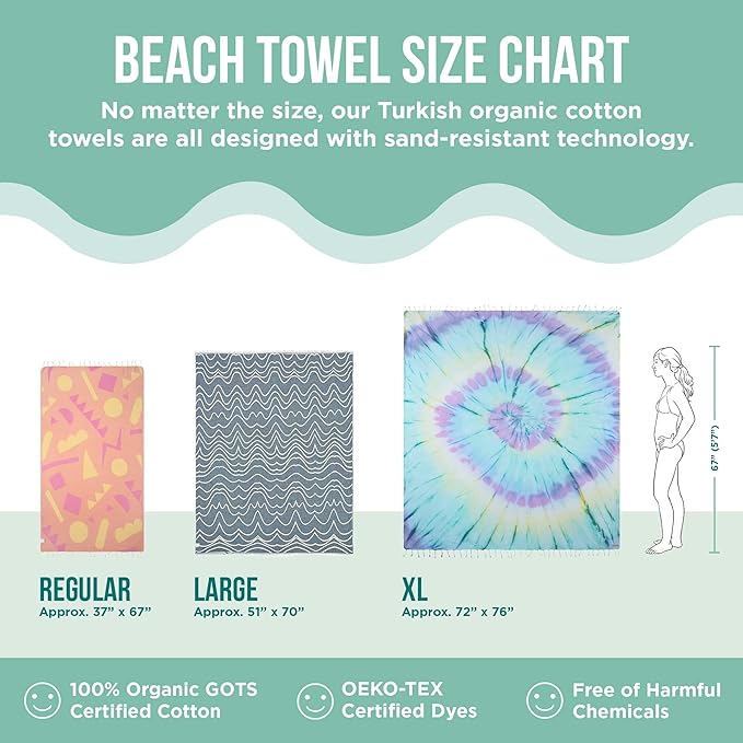 Sand Cloud Large Turkish Beach Towel - Image 5