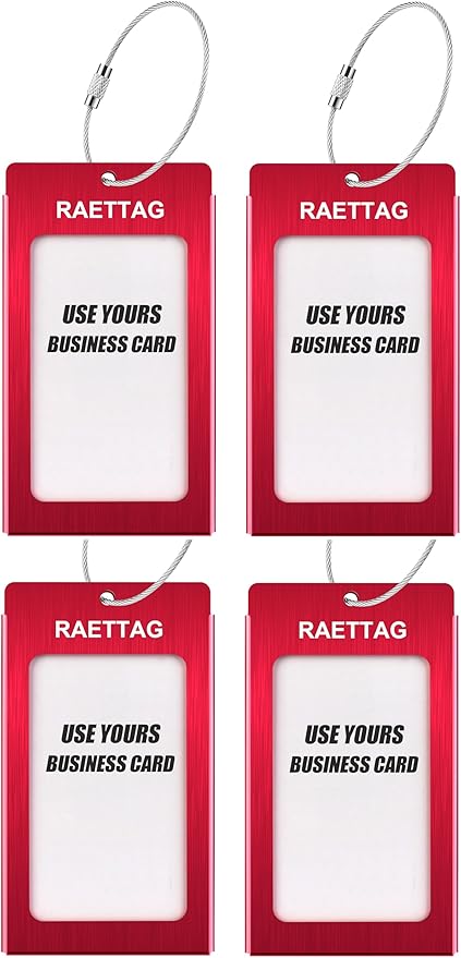 Luggage Tags Metal Suitcase Tags Travel Bag ID Identifier Luggage Tag - Image 2