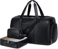 Wogarl 3PCS Leather Weekender Bag by Wogarl