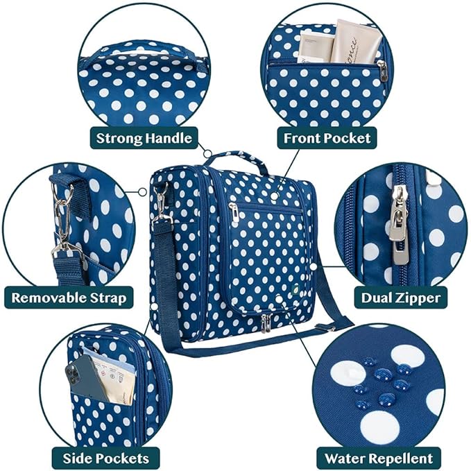 PAVILIA Extra Large Toiletry Bag Travel Bag - Image 3