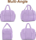Corduroy Lunch Box Lunch Bag for Women Men, Cute Strawberry Small Insulated - Image 9