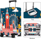 Luggage Cover Washable Suitcase Protector Anti-Scratch, Stretchable Fit - Image 3