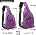 AMJ Crossbody Sling Bag Men Women, Casual Shoulder Backpack, Chest Daypack - Image 2