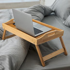 Ruisita 2 Pack Bamboo Bed Tray Table - Image 6