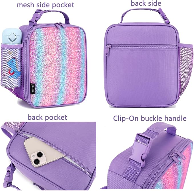 FlowFly Lunch box Insulated Soft Bag Mini Cooler Back to School Thermal Meal - Image 4