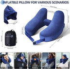 Sunany Neck Pillow for Travel Inflatable Airplane Pillow Comfortably Supports - Image 5