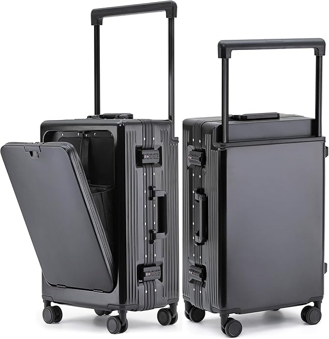 feilario 20" Aluminium Frame Hardside PC Carry on Luggage by feilario